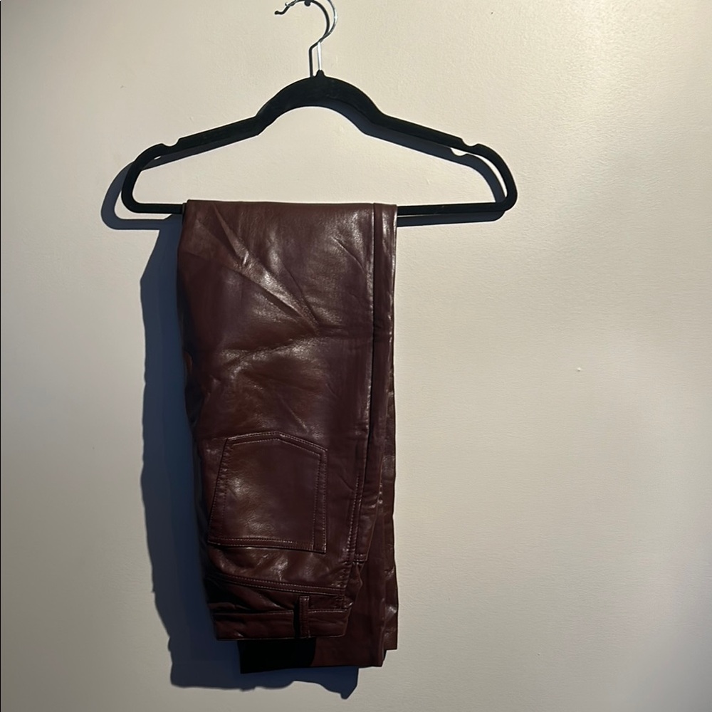 Brown Leather Pants